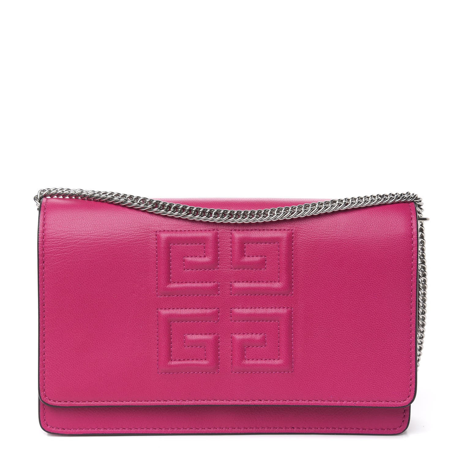 Givenchy Lambskin Emblem Chain Wallet Cyclamen 1 of 12