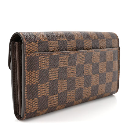 Louis Vuitton Damier Ebene Sarah Wallet NM 3 of 12