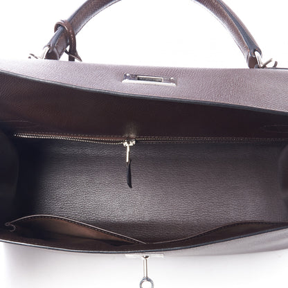 Hermes Epsom Kelly Sellier 32 Chocolate 13 of 33