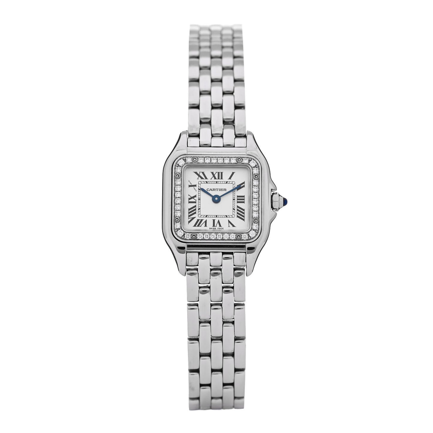 Stainless Steel Diamond 22mm Panthere Quartz Watch
