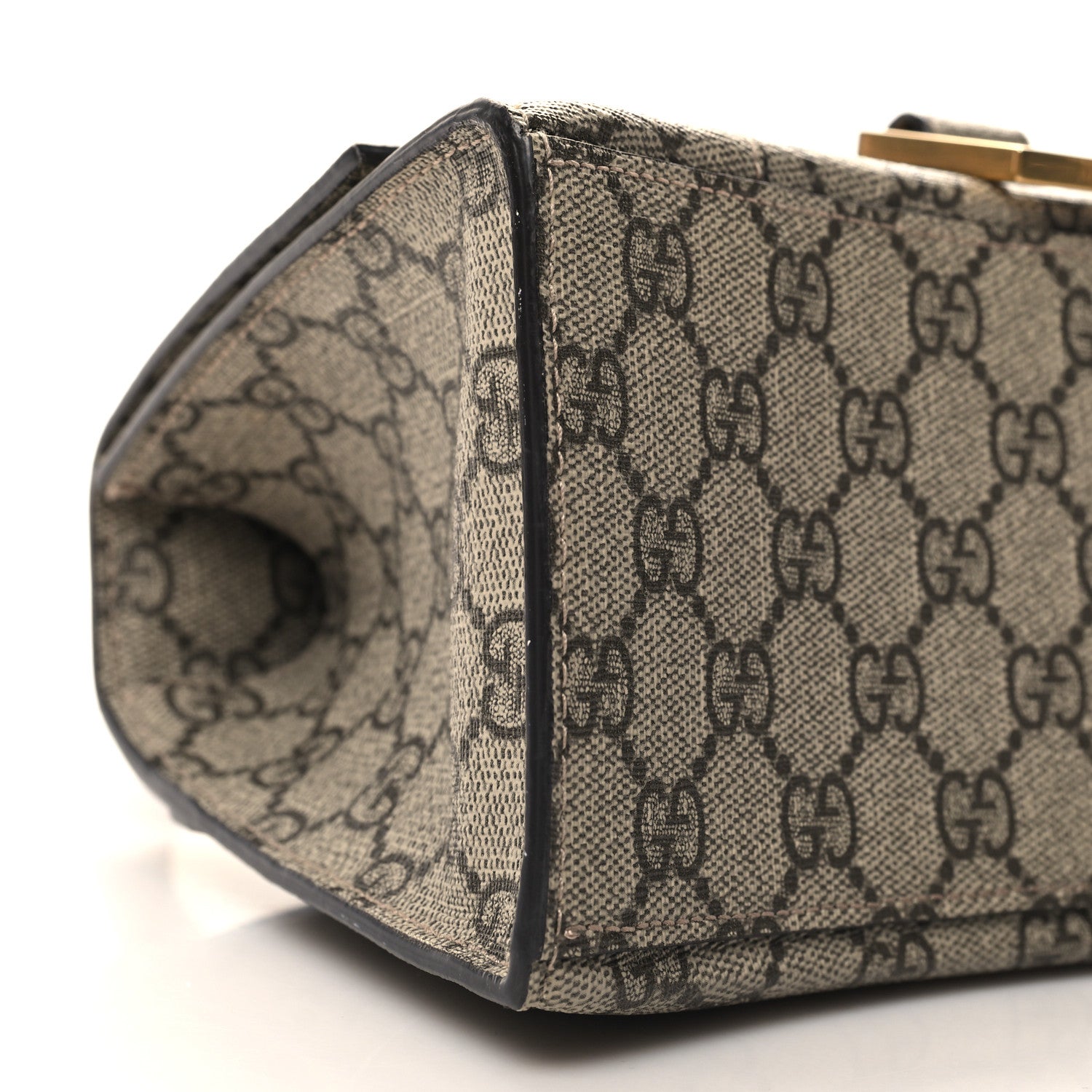 Balenciaga X GUCCI GG Supreme Monogram Small Hourglass Top Handle Bag Beige Ebony 9 of 10