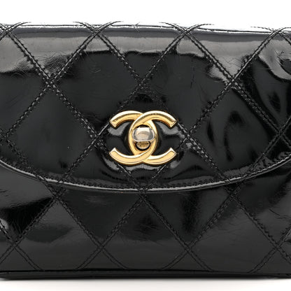 Chanel Patent Flap Waist Belt Bag Black 8 of 22