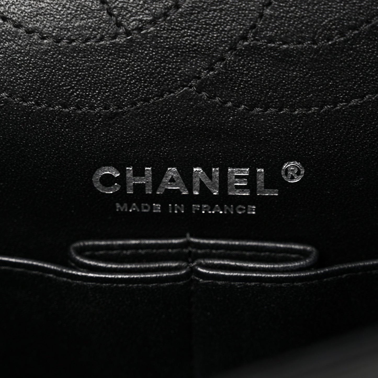 Sheepskin Chevron Quilted 2.55 Reissue 225 Double Flap So Black