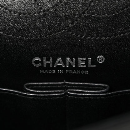 Chanel Sheepskin Chevron Quilted 2.55 Reissue 225 Double Flap So Black 6 of 10