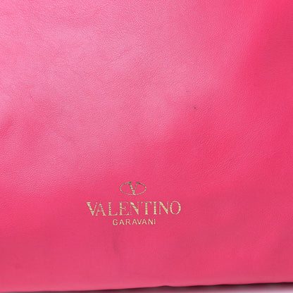 Valentino Garavani Vitello Small Rockstud Hobo Pop Fuxia 12 of 13