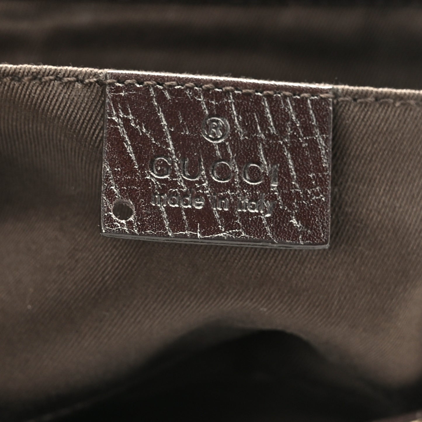 Monogram Horsebit Clutch Dark Brown