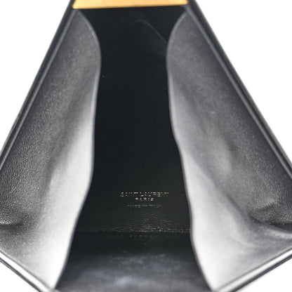 Saint Laurent Patent Pyramid Clutch Black 5 of 11