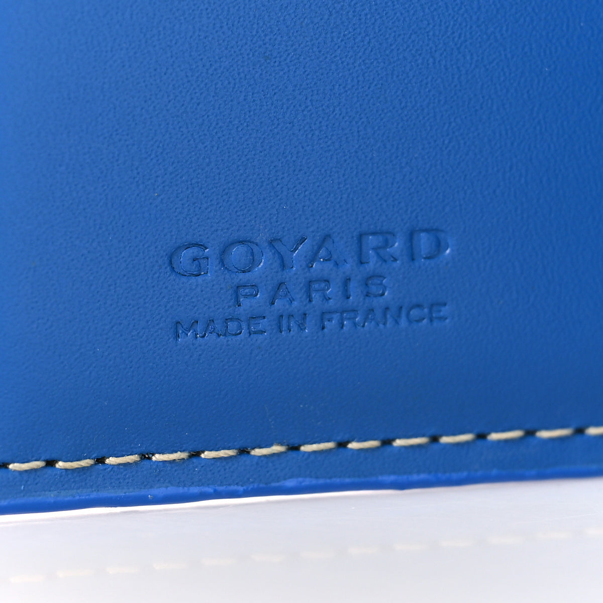 Goyardine Saint Marc Folding Card Case Sky Blue