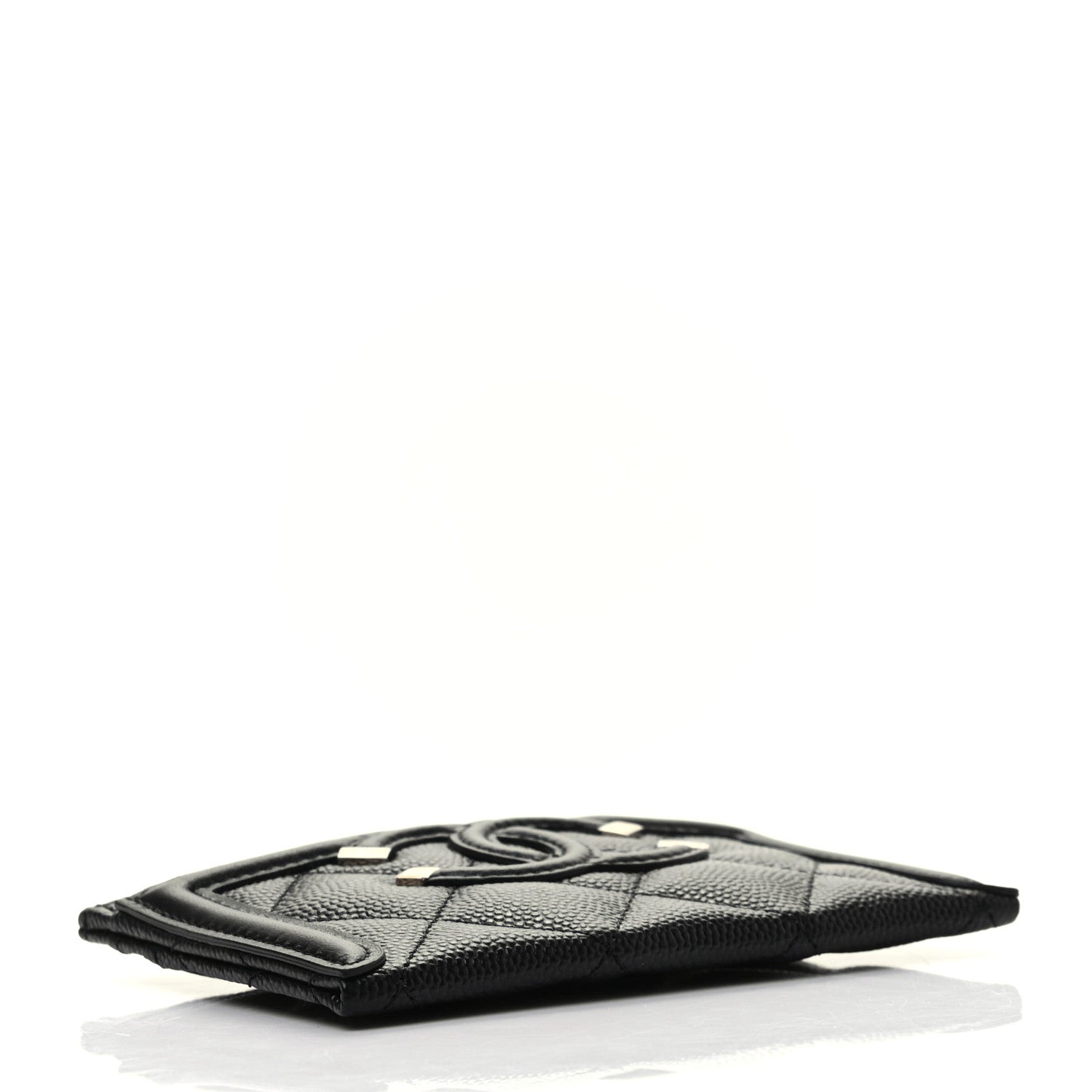 Chanel Caviar Quilted Filigree Card Holder Black 4 of 7