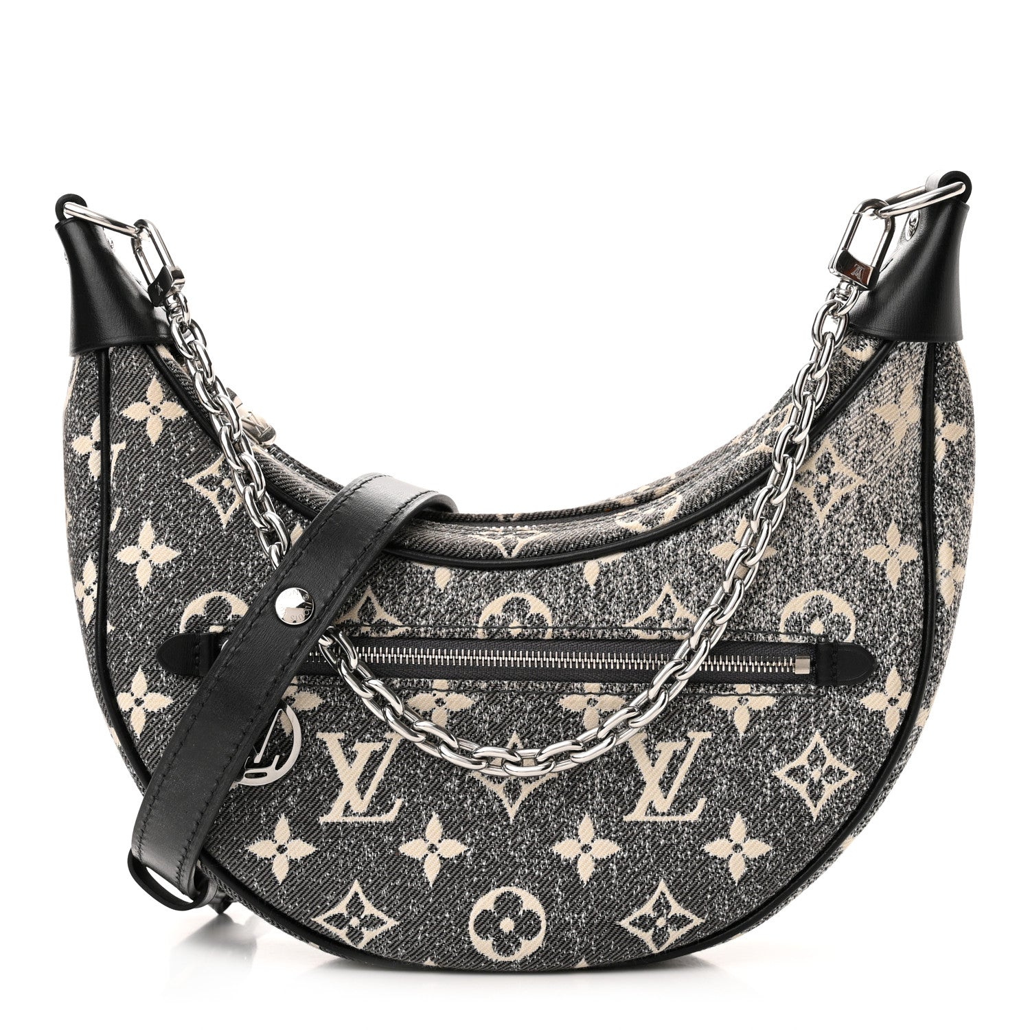 Louis Vuitton Monogram Jacquard Denim Loop Black 1 of 10