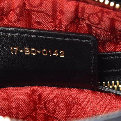 Christian Dior Lambskin Cannage Medium Lady Dior Black 8 of 8