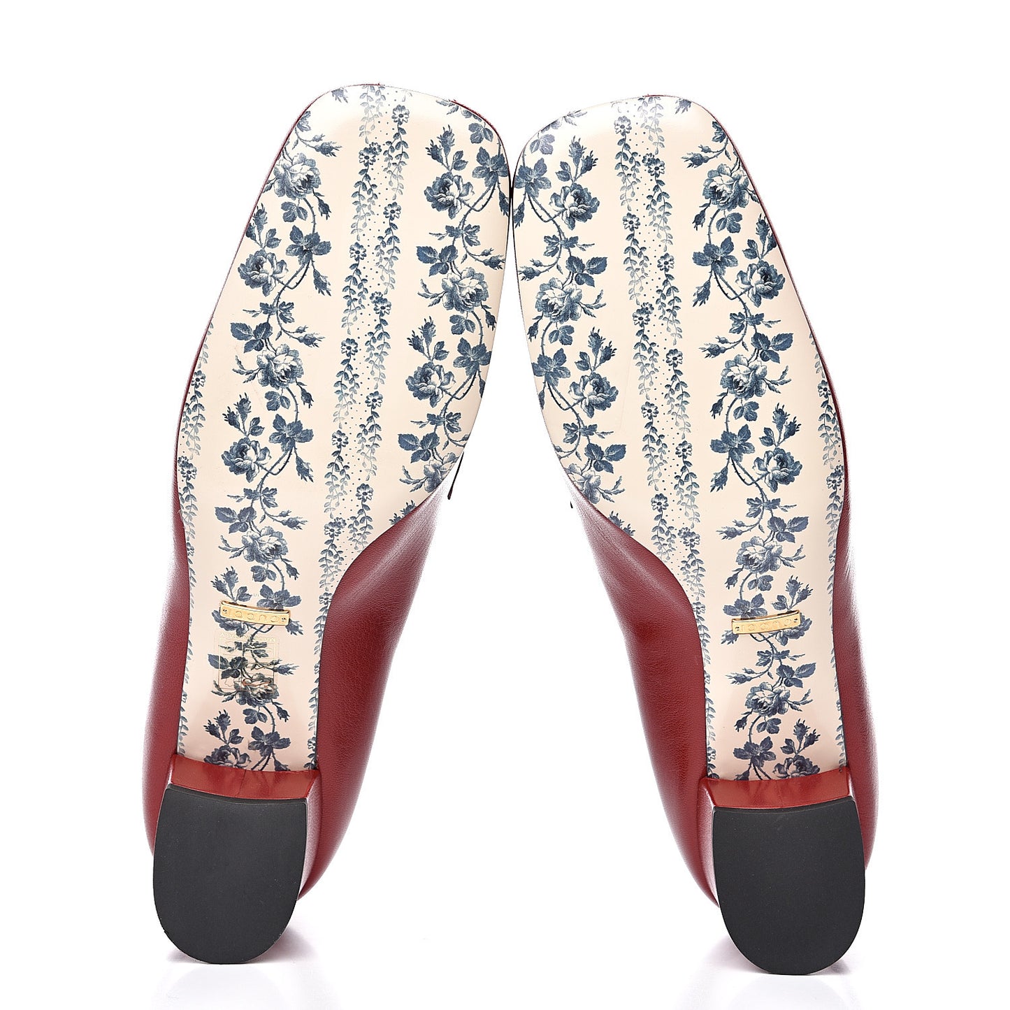 Goatskin Feline Ginger Loafer Pumps 41 Hibiscus Red Blue