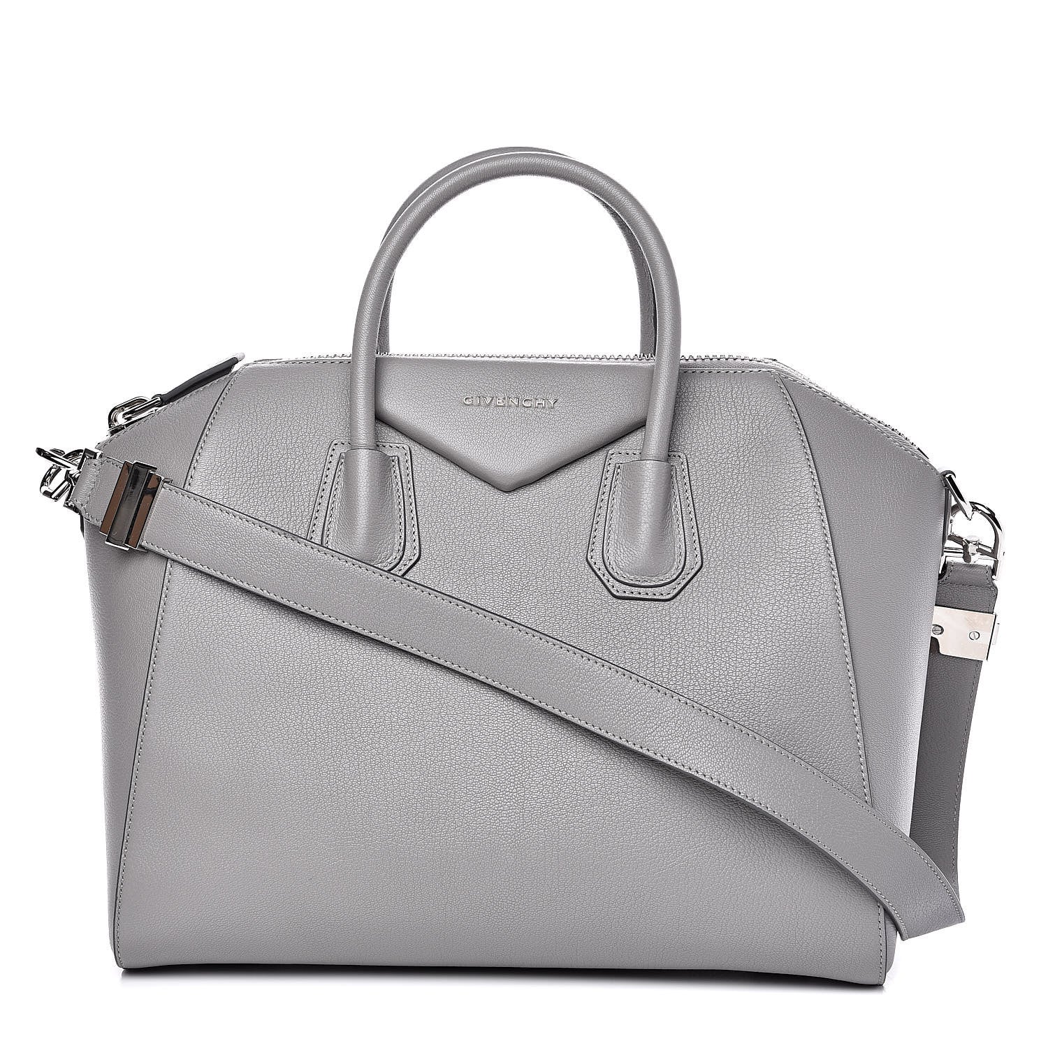 Givenchy Sugar Goatskin Medium Antigona Pearl Grey 1 of 12