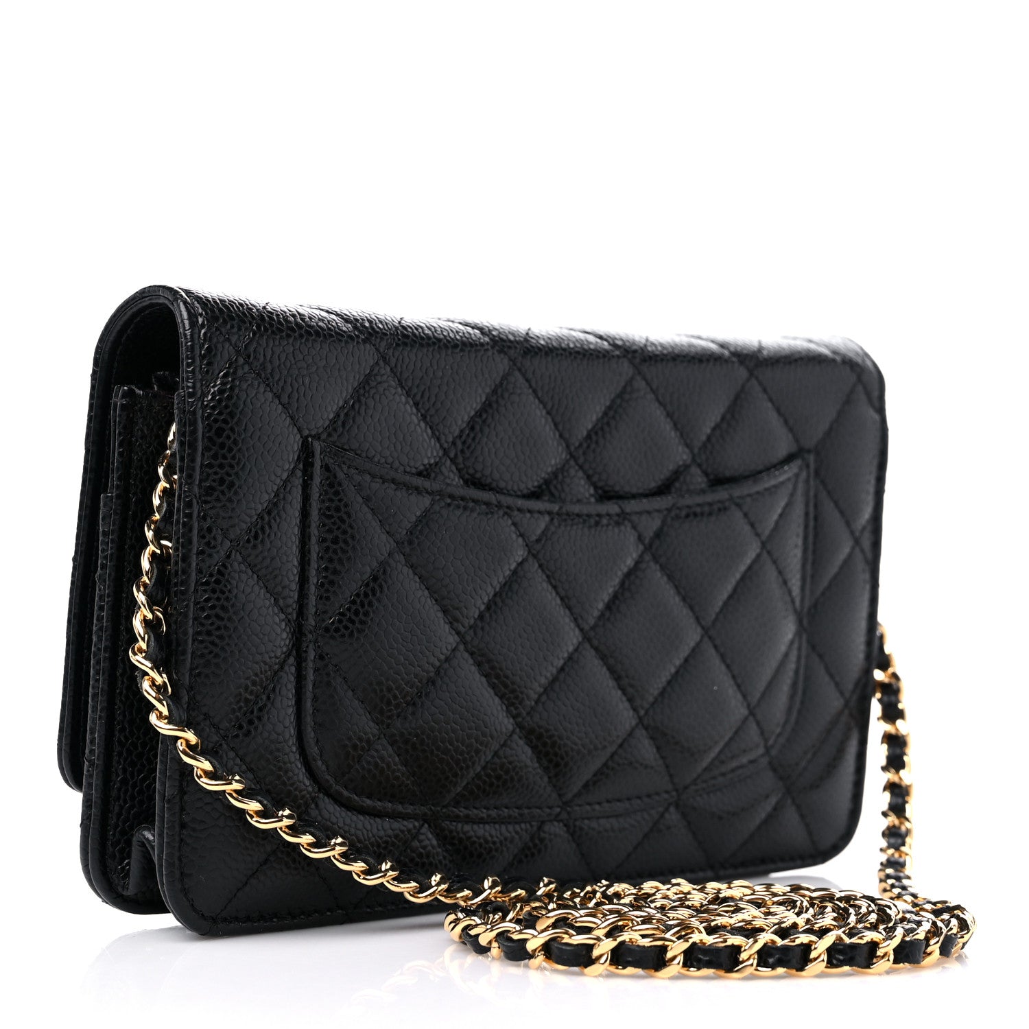 Chanel Caviar Quilted Wallet on Chain WOC Black 3 of 10