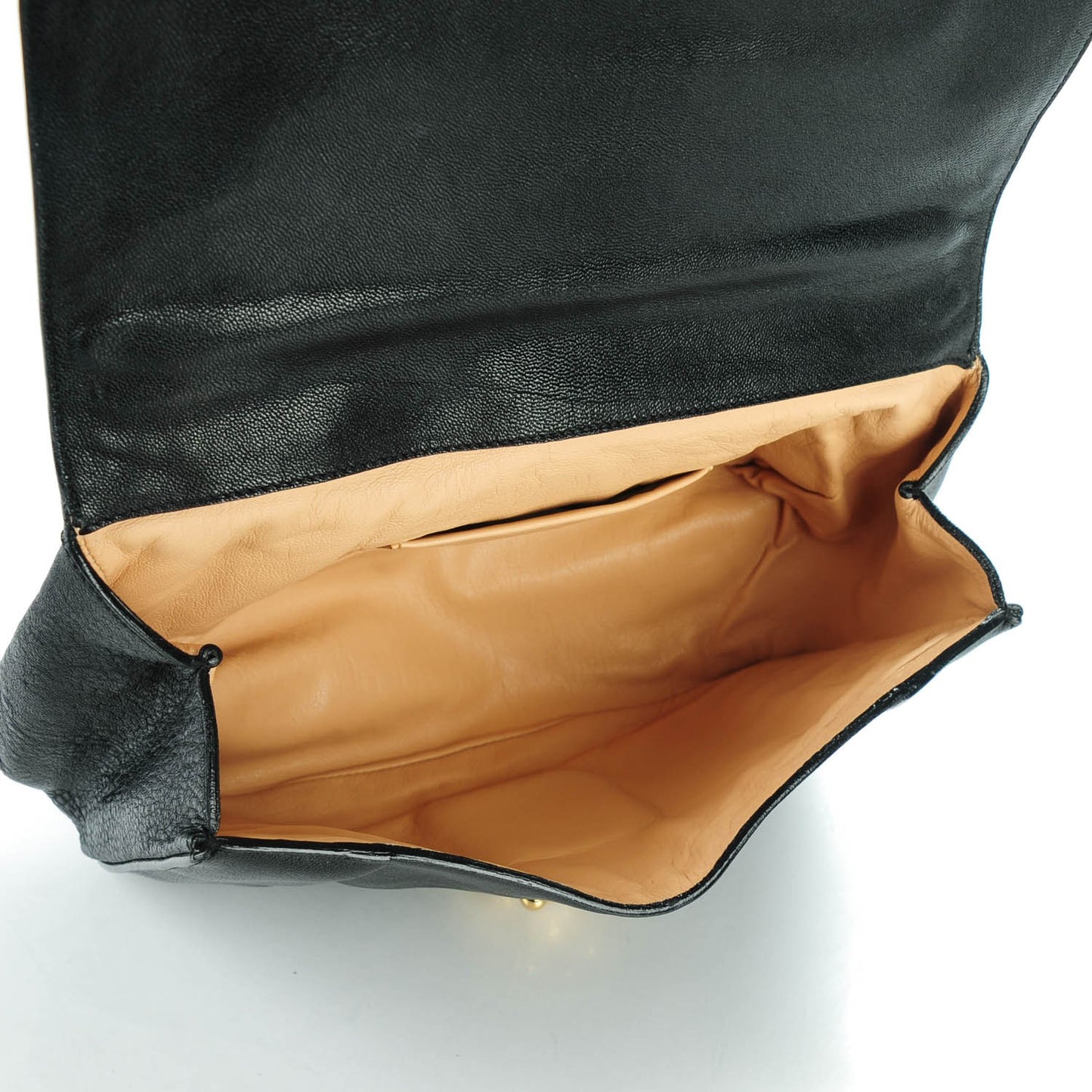 Calfskin Medium Elsie Shoulder Bag Black