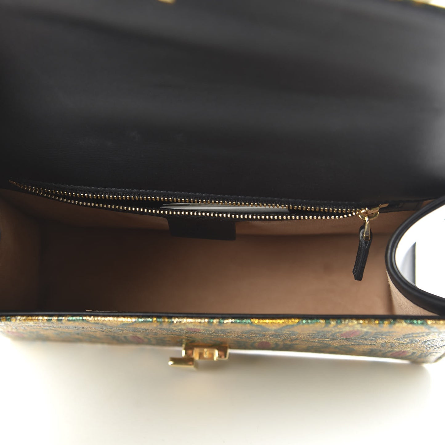 Iridescent Brocade Small Sylvie Shoulder Bag Gold