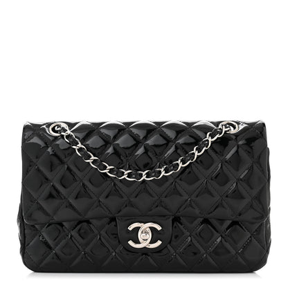 Chanel Patent Quilted Medium Double Flap Black 1 of 10