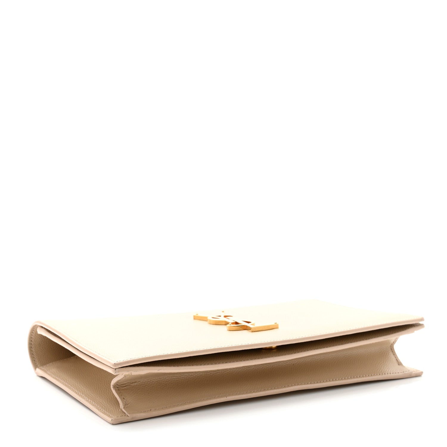 Saint Laurent Grain De Poudre Classic Kate Monogram Clutch Nude Powder 5 of 8