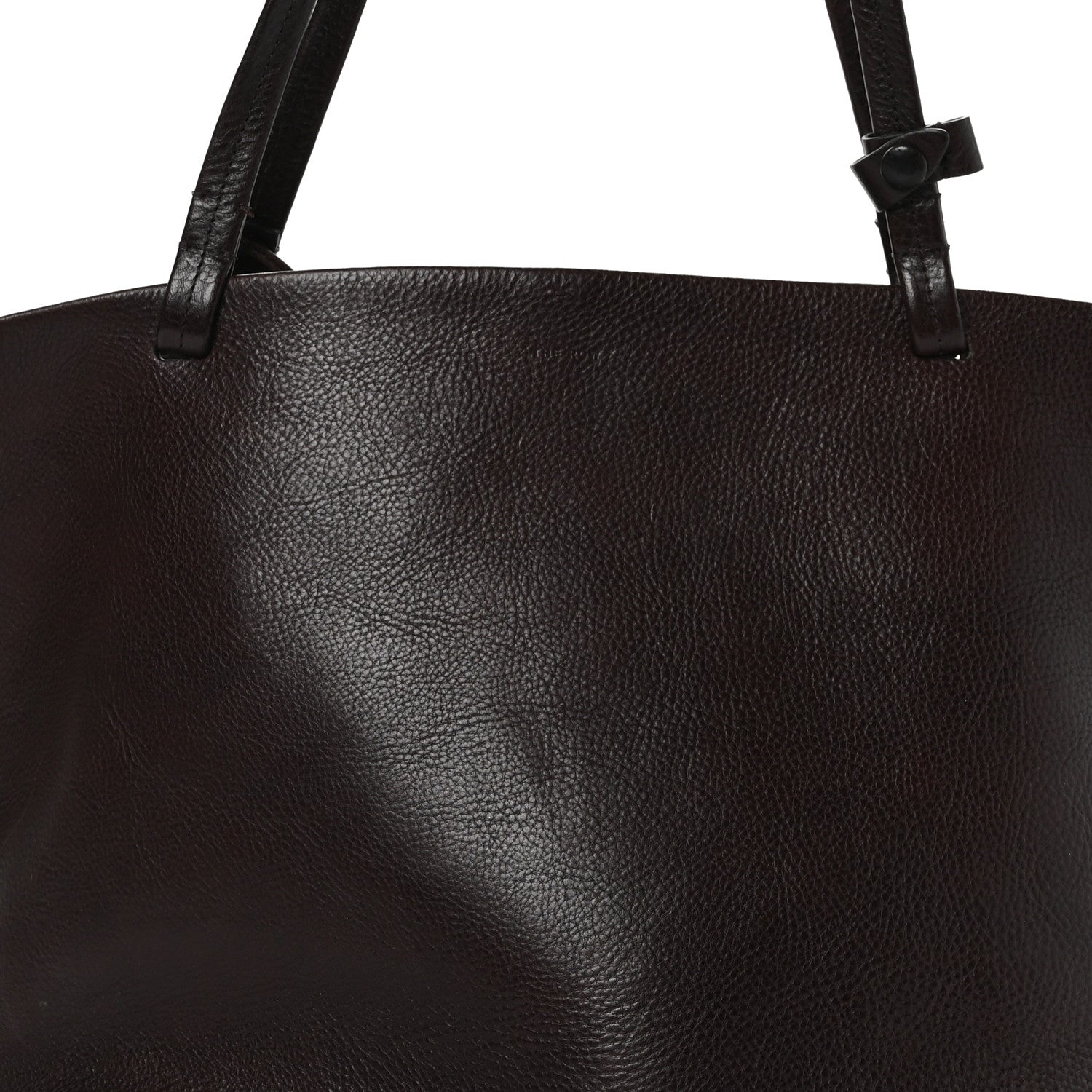 The Row Grained Calfskin Park Tote Three Brown Ans 8 of 13