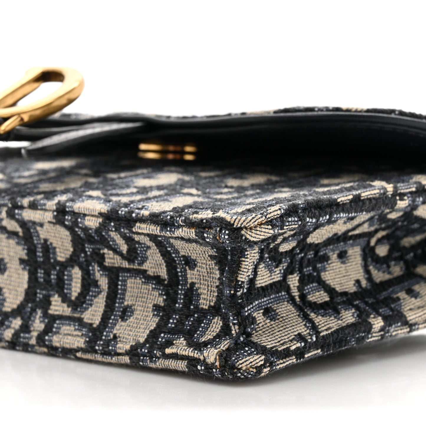 Oblique Saddle Belt Bag Blue