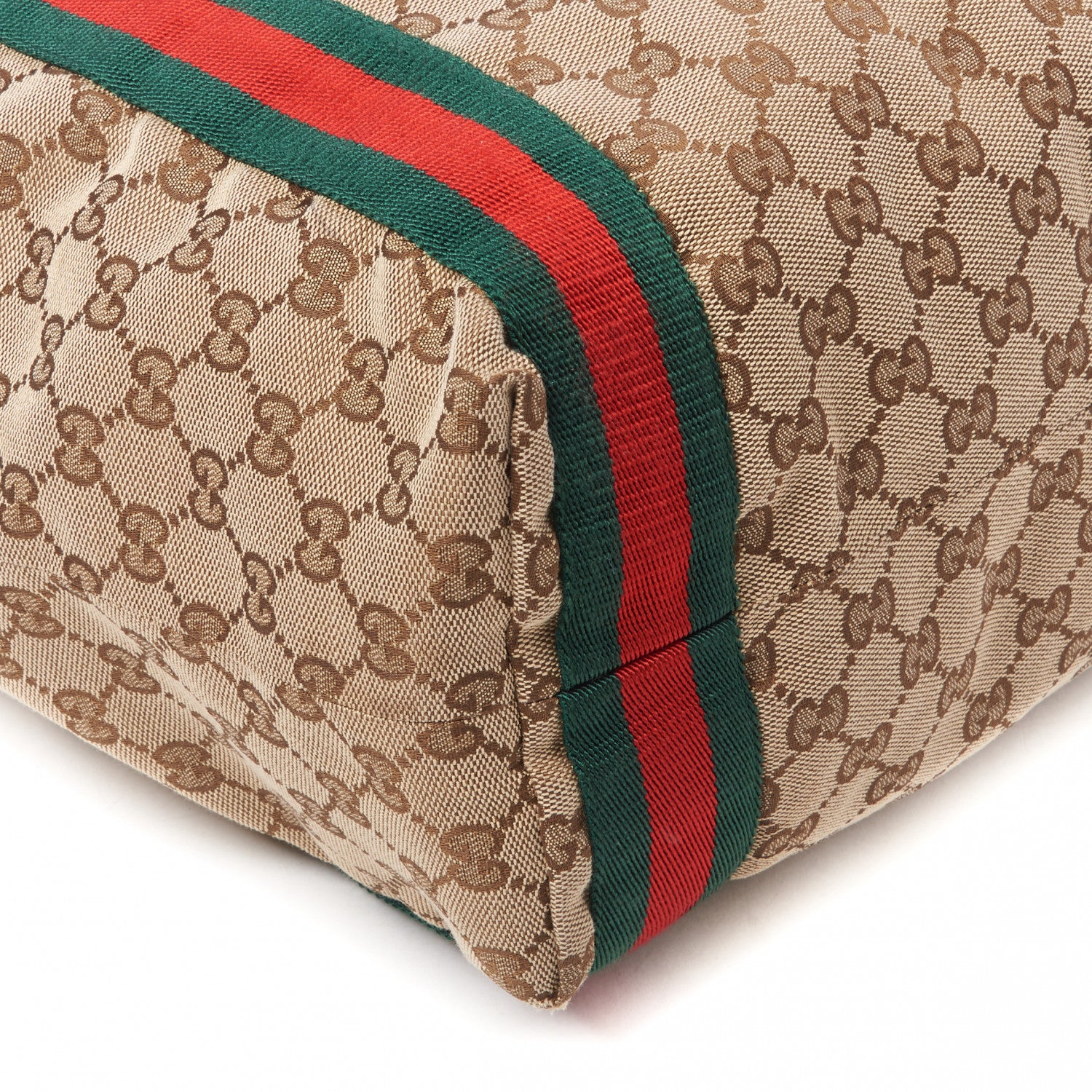 Gucci GG Monogram Medium Web Handle Vertical Tote Dark Brown 6 of 10