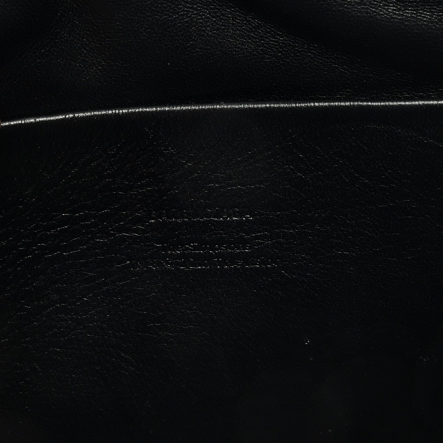 X THE SIMPSONS Calfskin Logo Zip Pouch Black