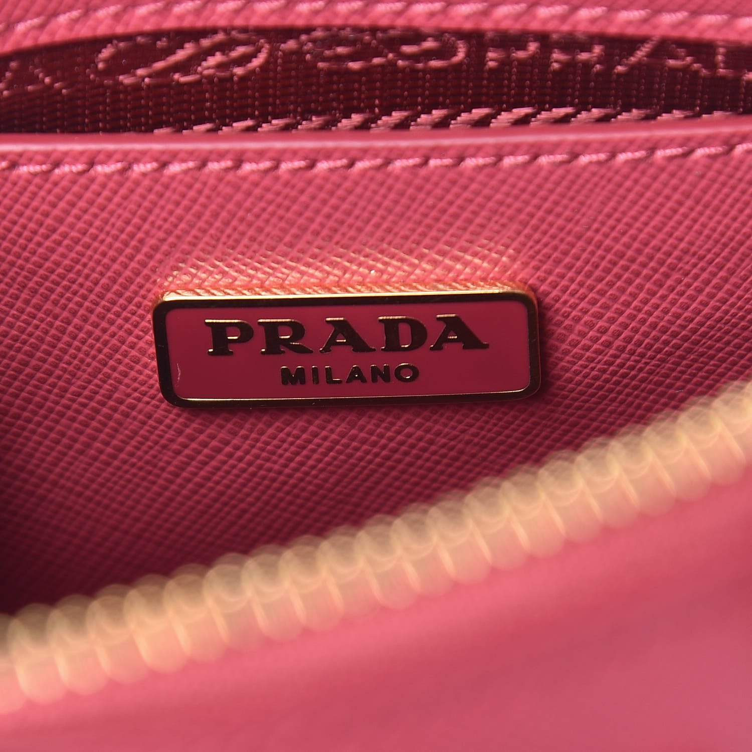 Prada Saffiano Lux Mini Promenade Tote Peonia 8 of 10