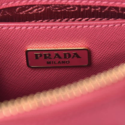 Prada Saffiano Lux Mini Promenade Tote Peonia 8 of 10