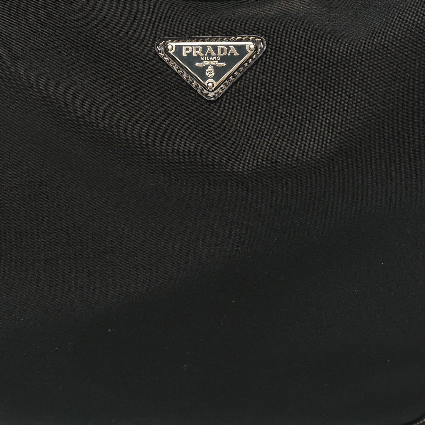 Tessuto Nylon Saffiano Hobo Black