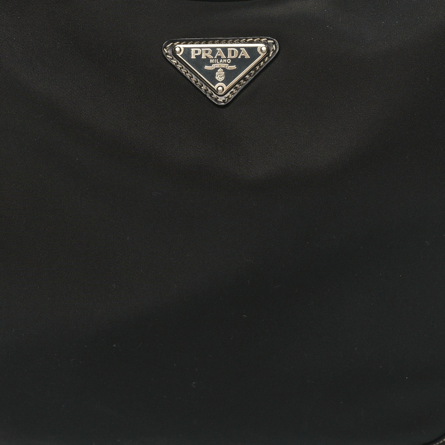 Prada Tessuto Nylon Saffiano Hobo Black 7 of 11