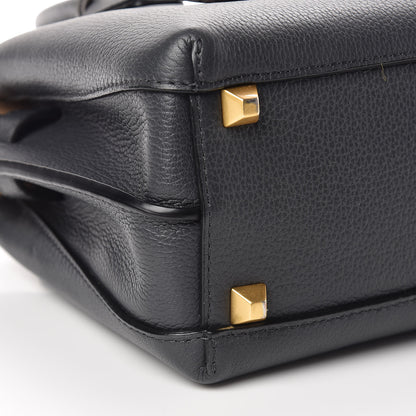 MCM Grained Calfskin Mini Milla Tote Phantom Grey 10 of 11