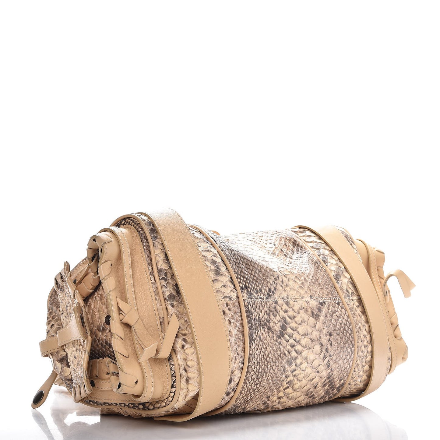 Python Silverado Shoulder Bag Beige