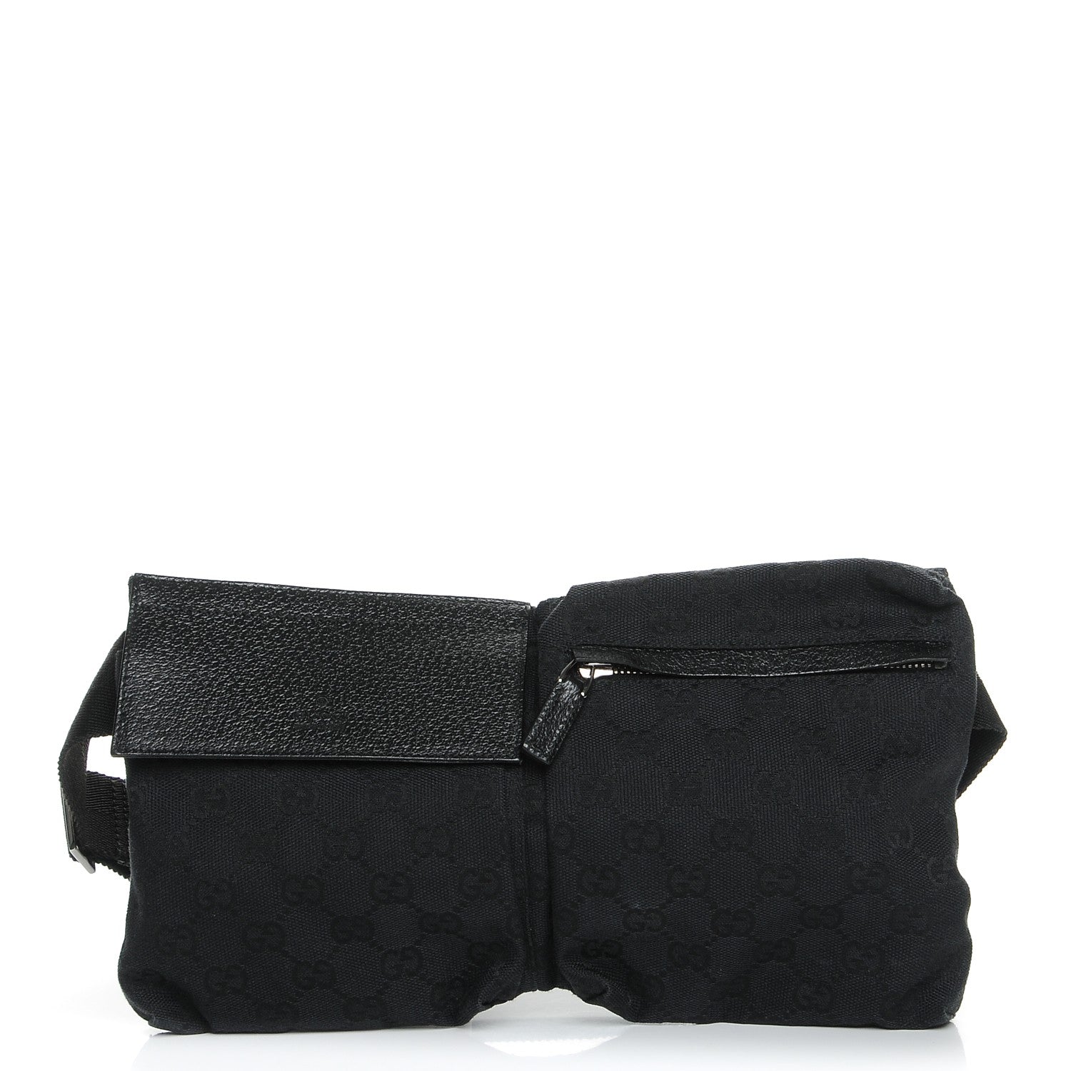 Gucci Monogram Belt Bag Black 1 of 7