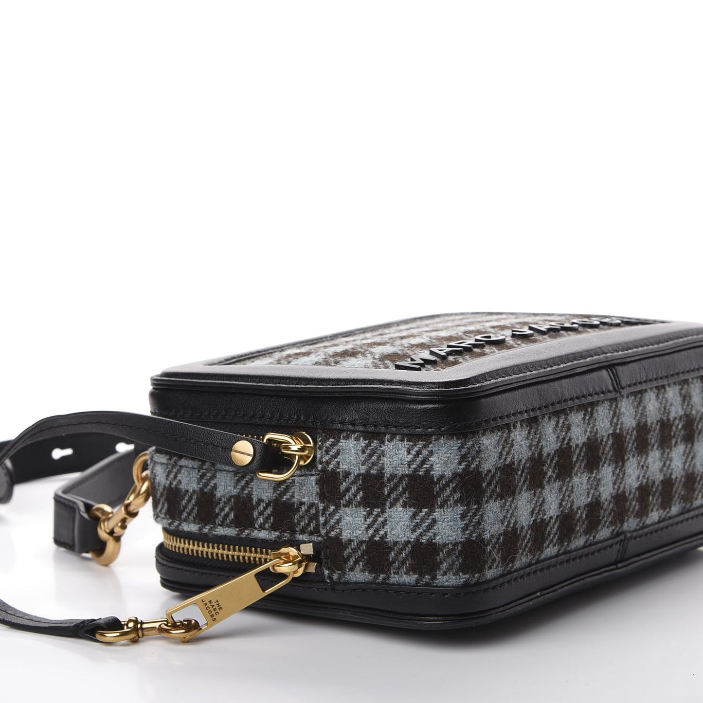 Calfskin Tweed The Box 20 Crossbody Black Multicolor