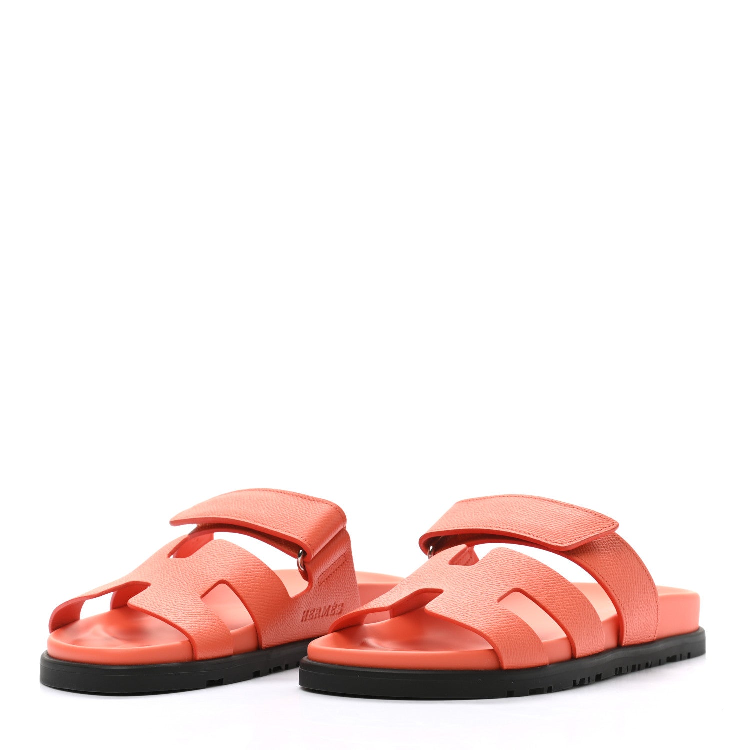 Hermes Epsom Womens Chypre Sandals 36.5 Rose Sorbet 3 of 9