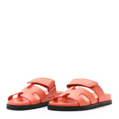 Hermes Epsom Womens Chypre Sandals 36.5 Rose Sorbet 3 of 9