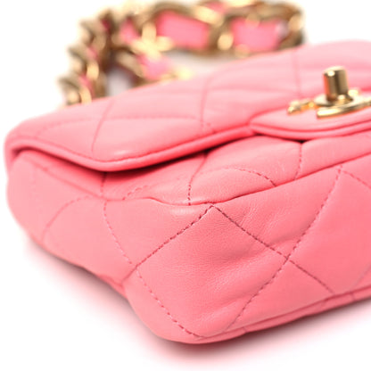 Chanel Lambskin Quilted Mini Funky Town Flap Pink 9 of 10