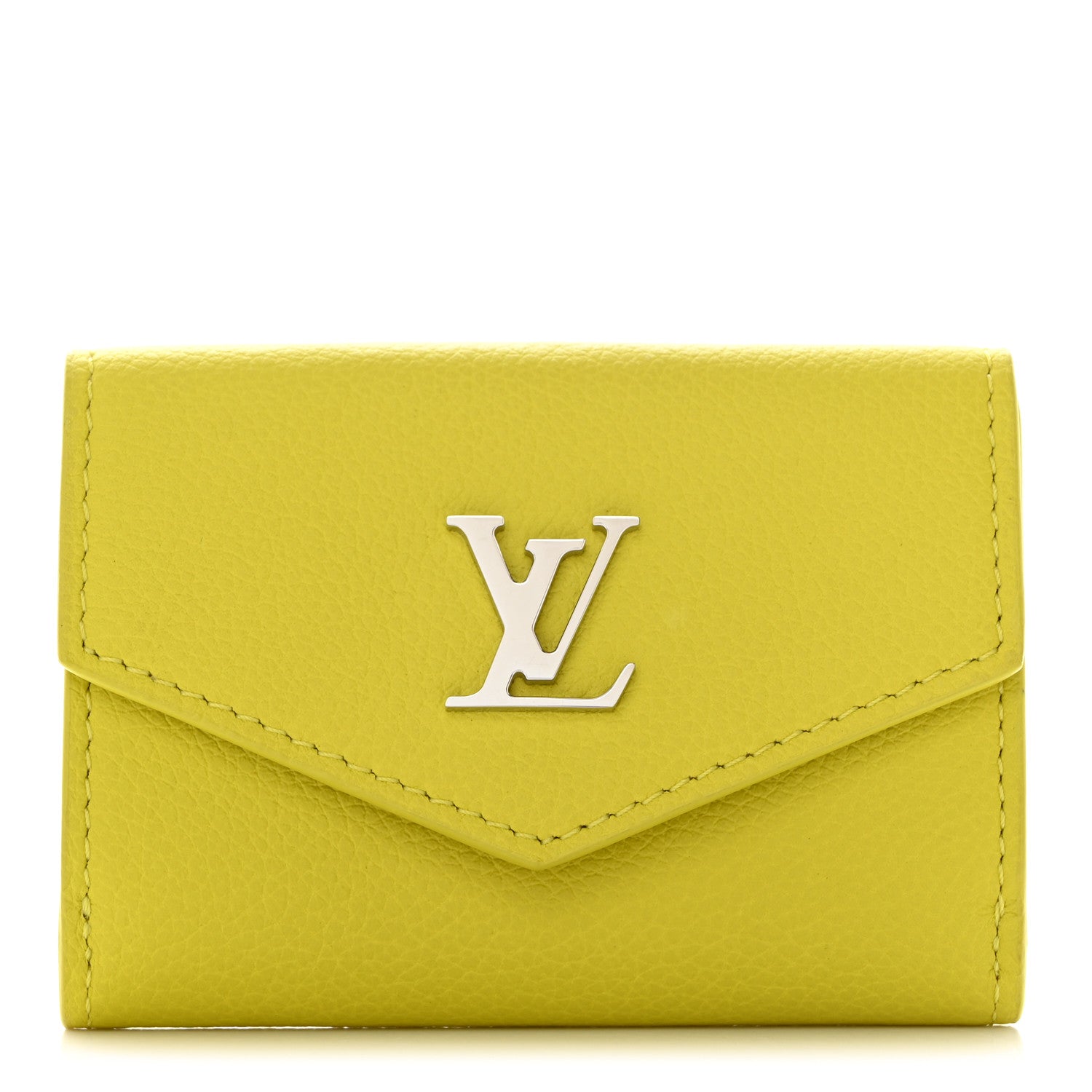 Louis Vuitton Soft Calfskin My LockMe Compact Wallet Pistache 1 of 8