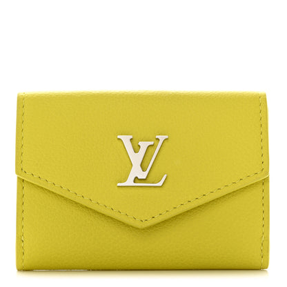 Louis Vuitton Soft Calfskin My LockMe Compact Wallet Pistache 1 of 8