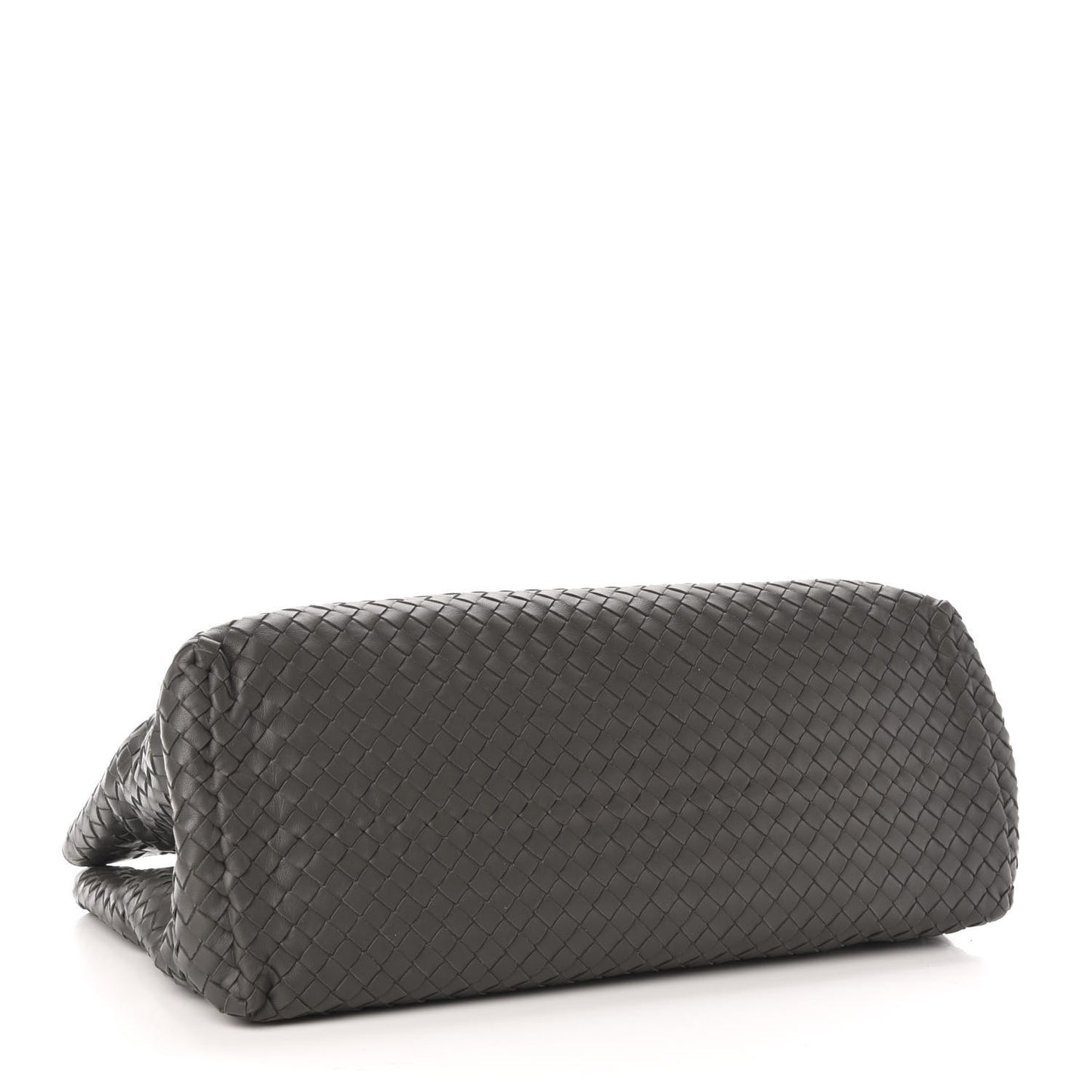 Nappa Intrecciato Large Classic Chain Strap Tote Light Grey