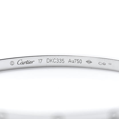 Cartier 18K White Gold Small LOVE Bracelet 17 4 of 5