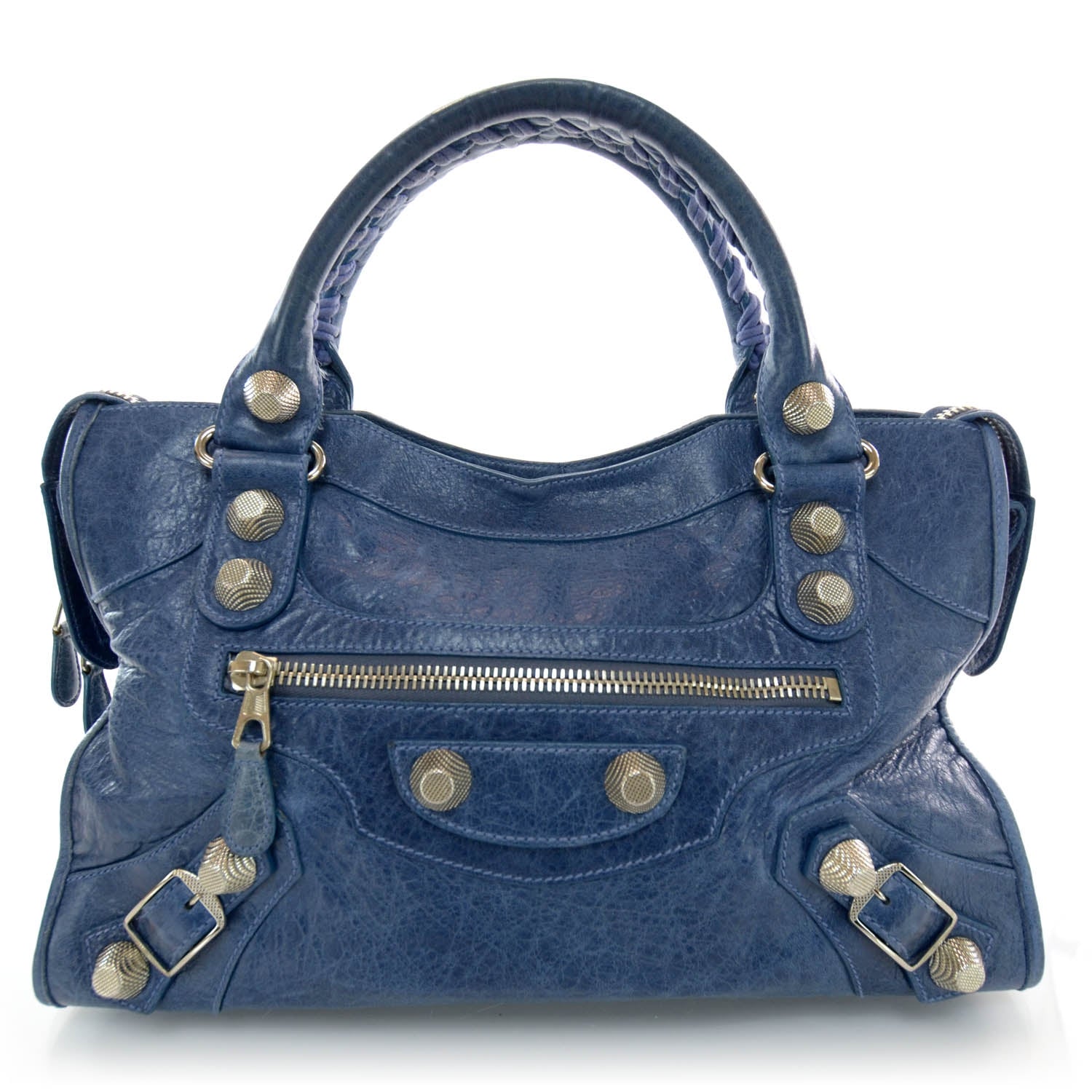 Balenciaga Chevre Giant 21 Silver Hardware City Ocean 1 of 9