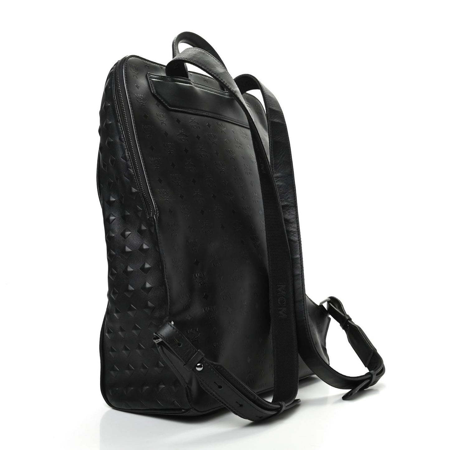 Calfskin Embossed Medium M Moment Backpack Black