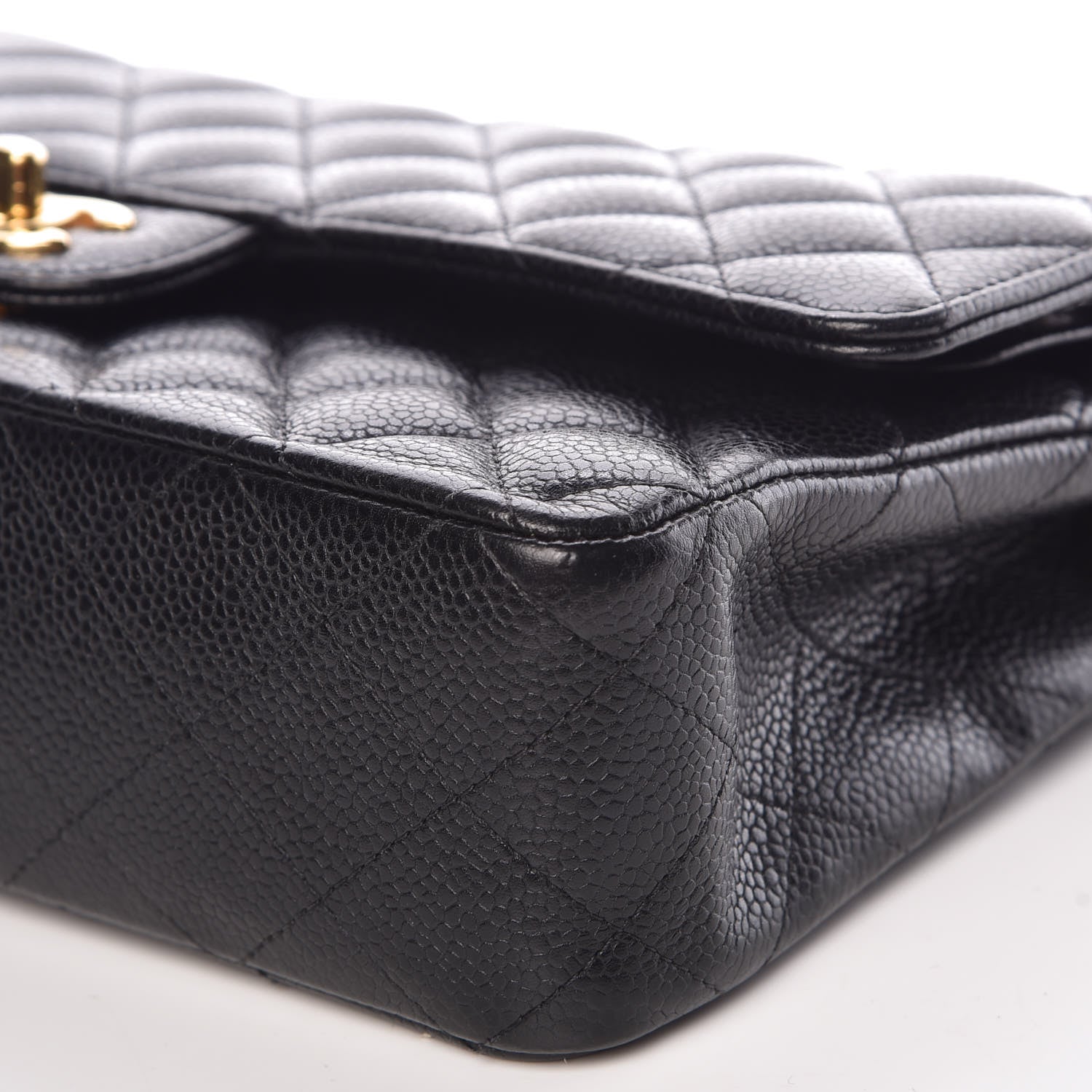 Chanel Caviar Quilted Medium Double Flap Black 9 of 12