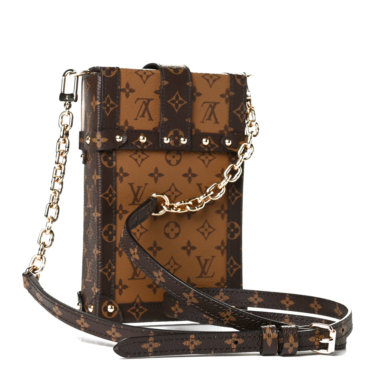Louis Vuitton Reverse Monogram Pochette Trunk Verticale 2 of 13