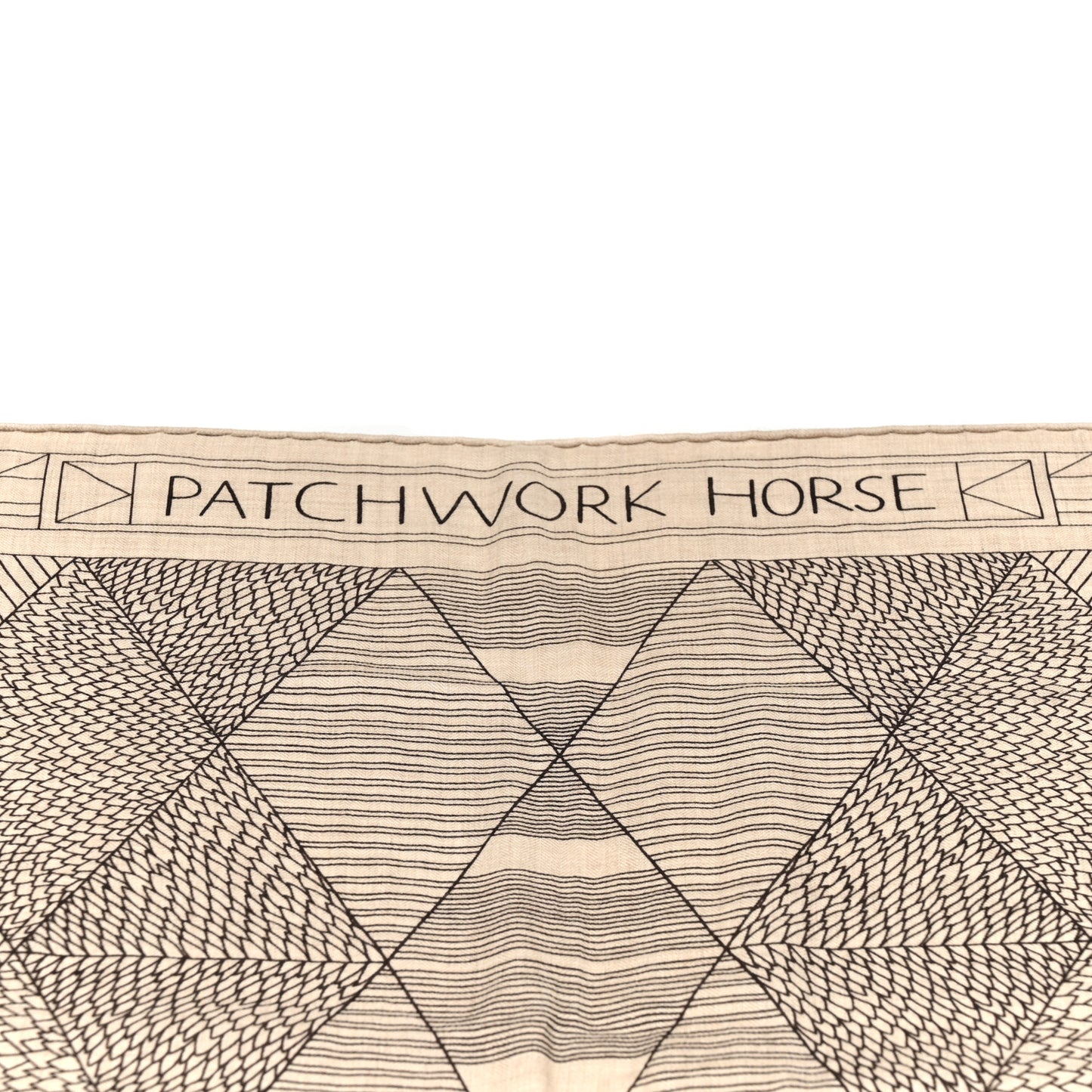 Cashmere Silk Patchwork Horse Shawl 140 Naturel Ebene