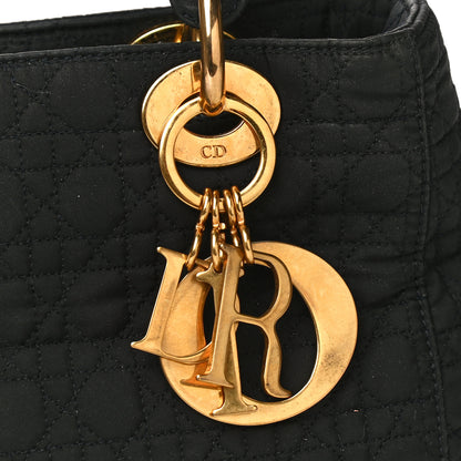 Christian Dior Nylon Cannage Medium Lady Dior Black 19 of 22