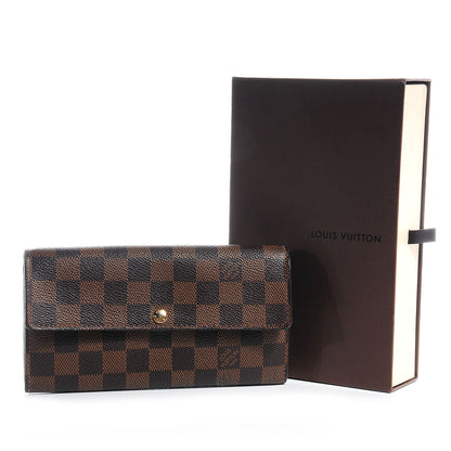 Louis Vuitton Damier Ebene Sarah Wallet 5 of 8