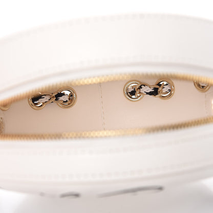 Chanel Lambskin Coco Lifesaver Round Bag Black White 5 of 7