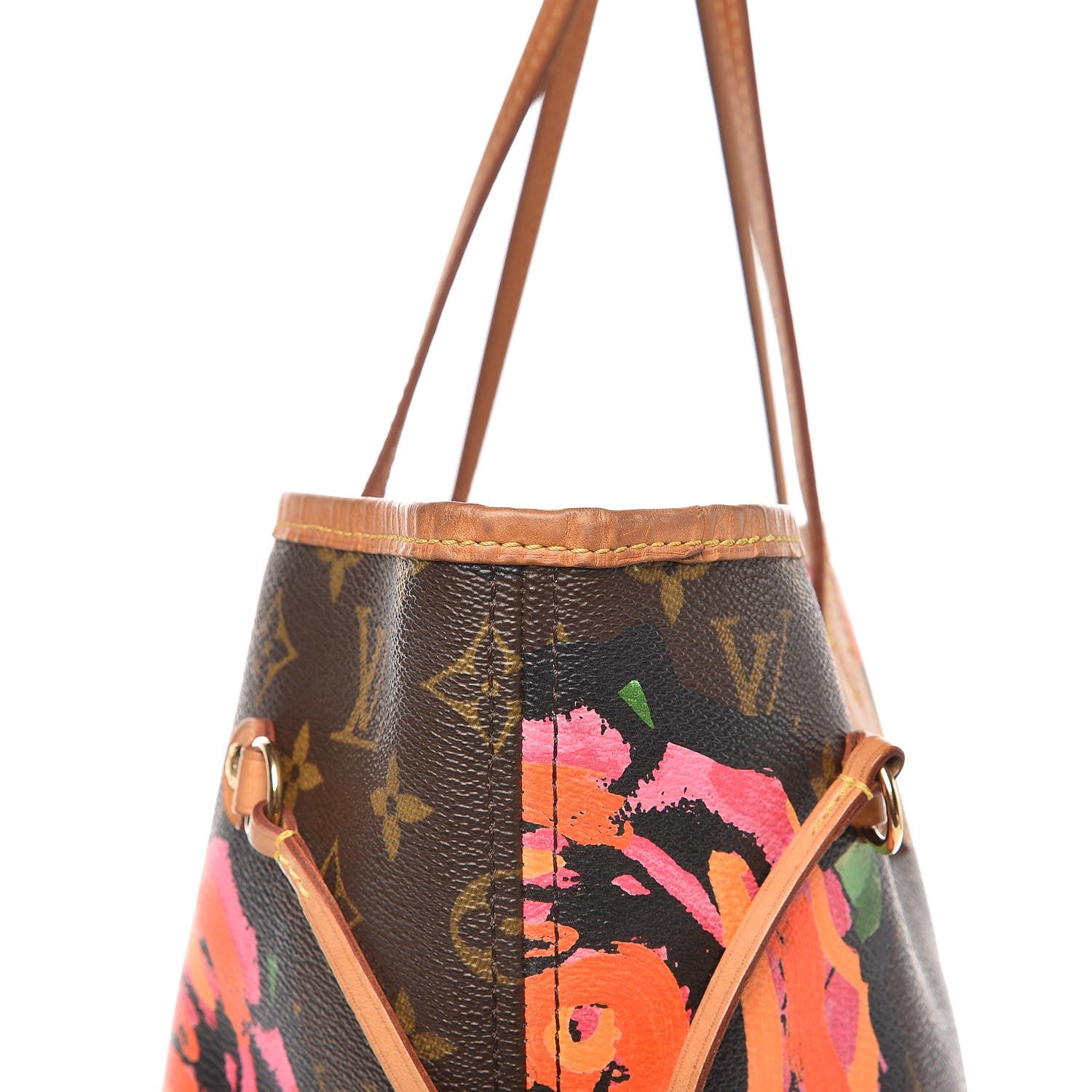 Louis Vuitton Monogram Roses Neverfull MM 13 of 16